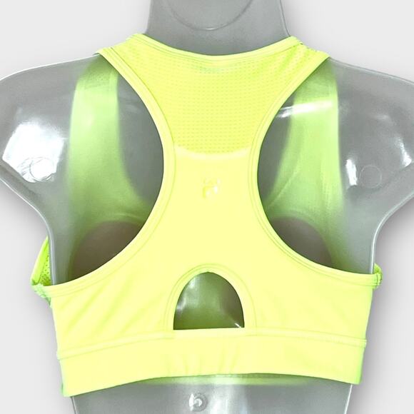 FILA neon yellow sports bra built in padding size medium - Picture 3 of 4